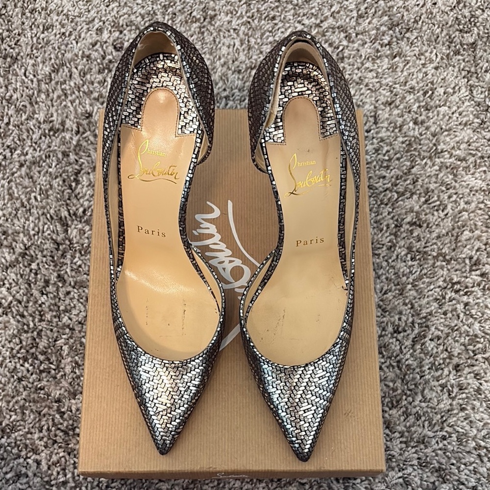 Christian Louboutin IRIZA Antic Silver size 39 (8)